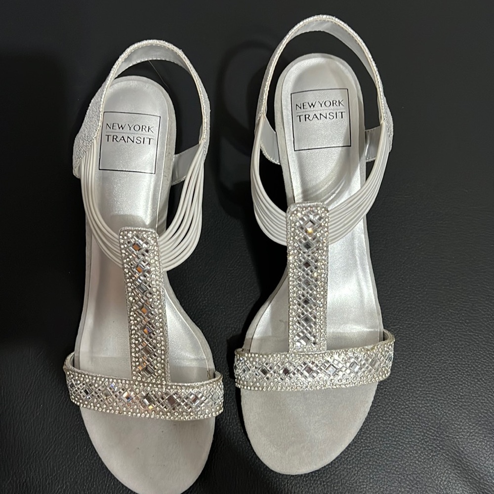 Silver shoes